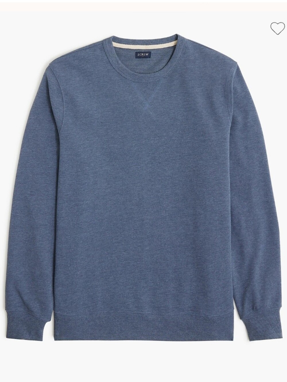 J. Crew Heritage Crewneck Sweatshirt Heather Blue Mens Medium